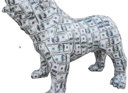Designer Figure Statue Modern Figures Decoration Dog Garden Sculpture Sculptures